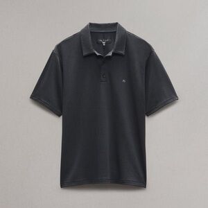 Rag & Bone Standard Issue Black Polo Shirt Peru cotton size XXL 2XL